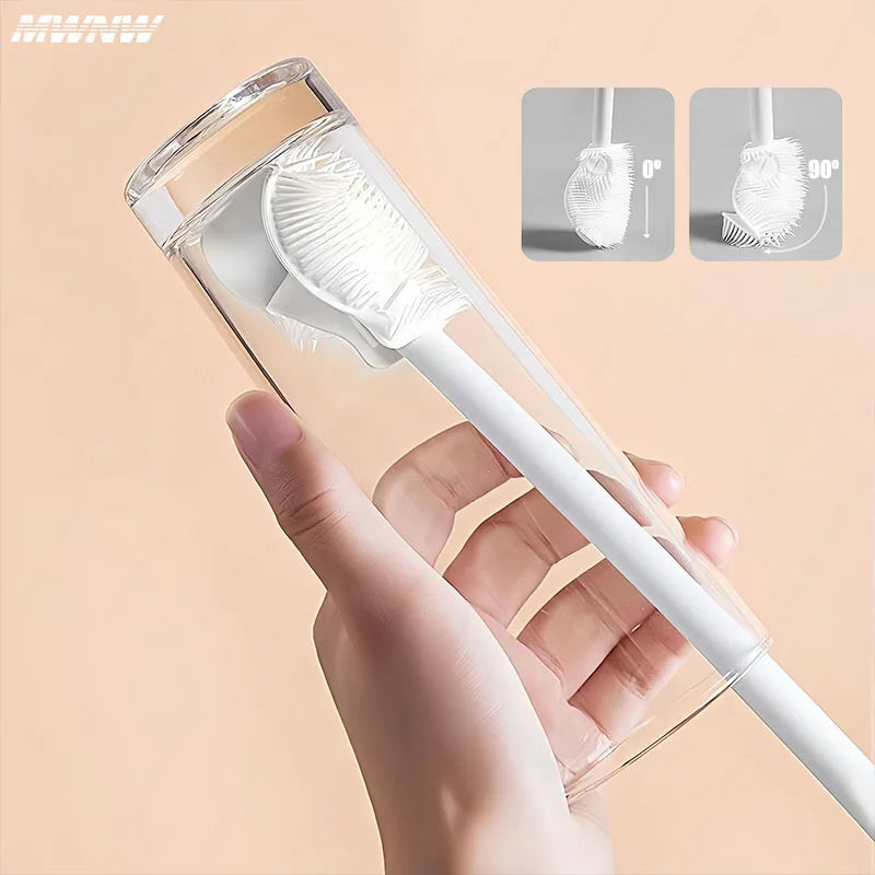 360° Silicone Bottle Brush Foldable Long Handle Main image