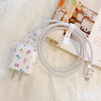 Cartoon Flower iPhone Charger Cover 18W/20W