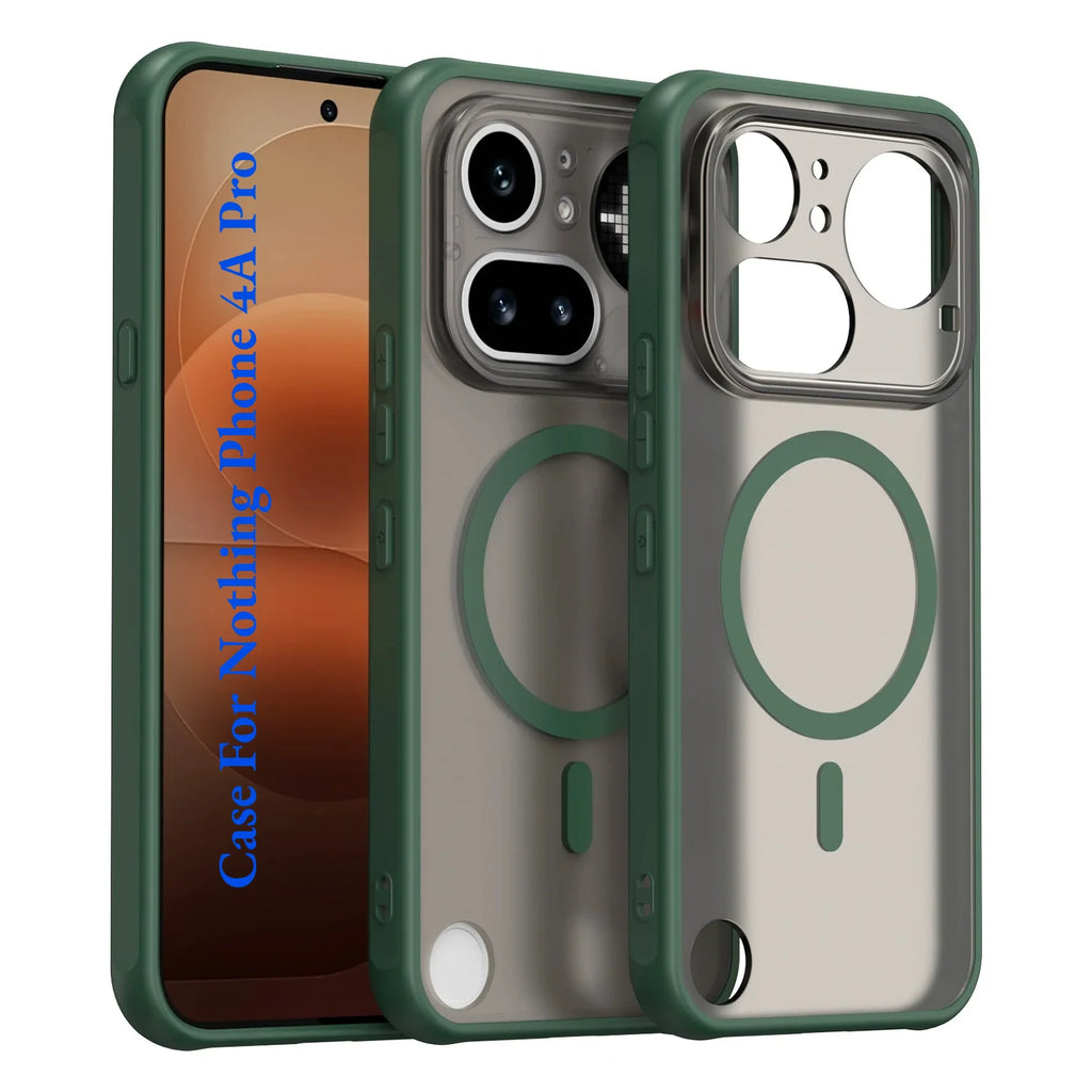 Matte Clear Magnetic Case for Nothing Phone 4A Pro 3A Pro 3A Lite