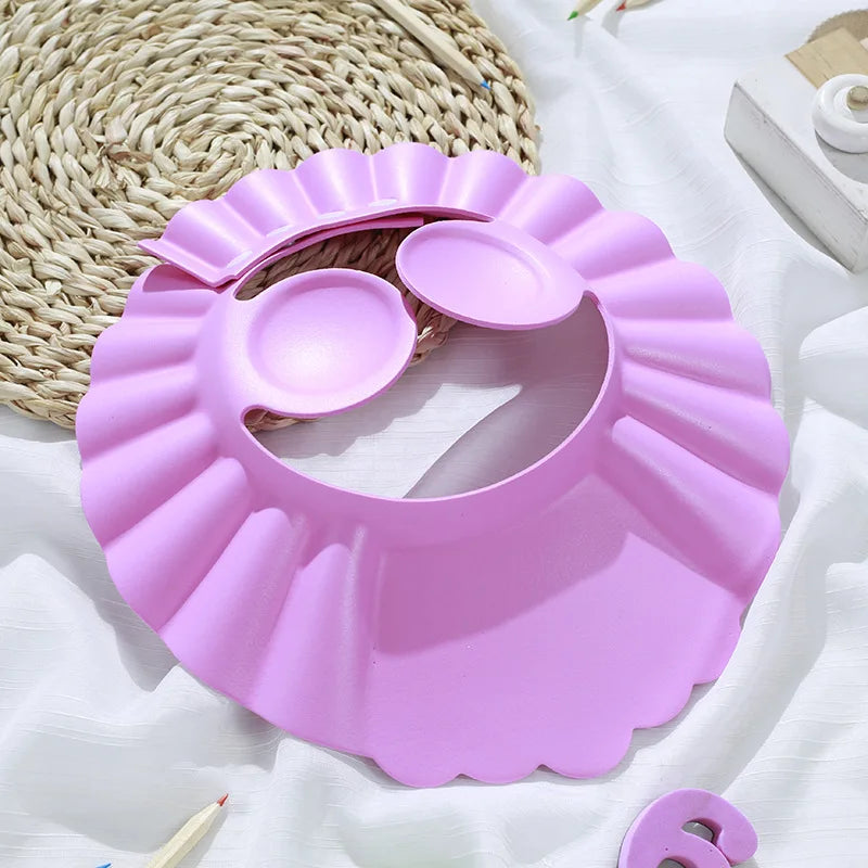 Baby Shower Cap Adjustable Shampoo Bath Hat for Kids
