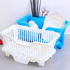 Kitchen Dish Drying Rack Countertop Utensil & Dinnerware Organizer