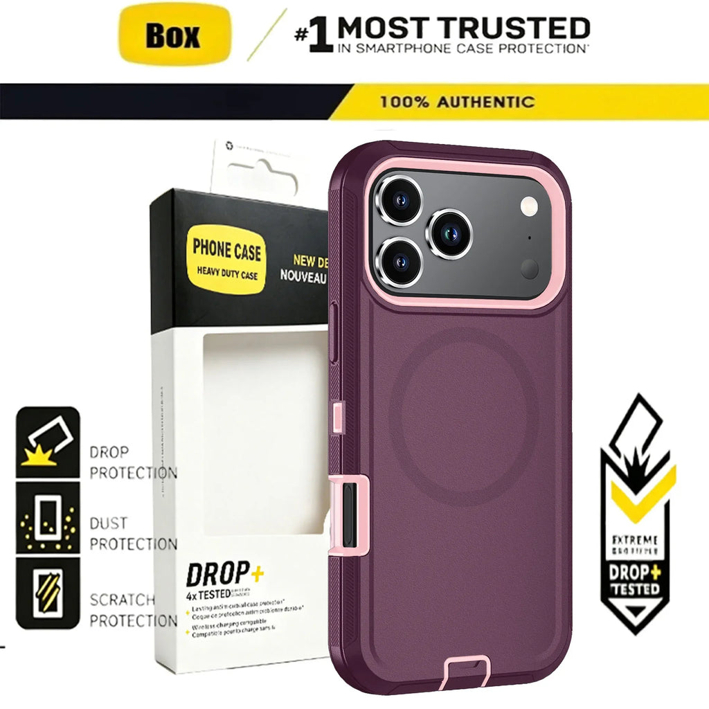 Heavy Duty iPhone Case with MagSafe Shockproof Protection