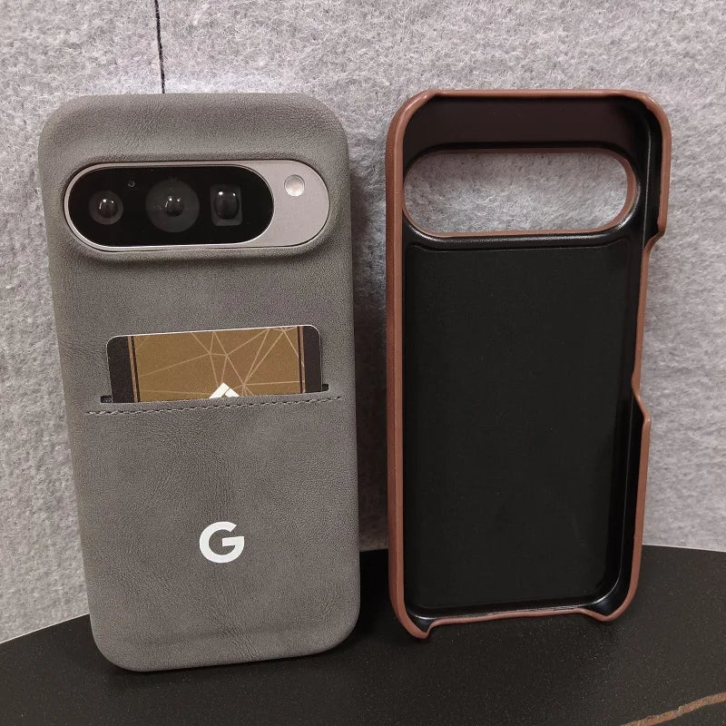 Business Leather Card Holder Case For Google Pixel 10 Pro XL 9 8A