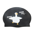 Cartoon Silicone Swimming Cap Waterproof Stretch Swim Hat