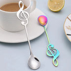 Musical Notes Spoon 304 Stainless Steel – Creative Coffee & Dessert Spoon