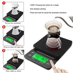 3KG Digital Coffee Scale 0.1g Precision LCD