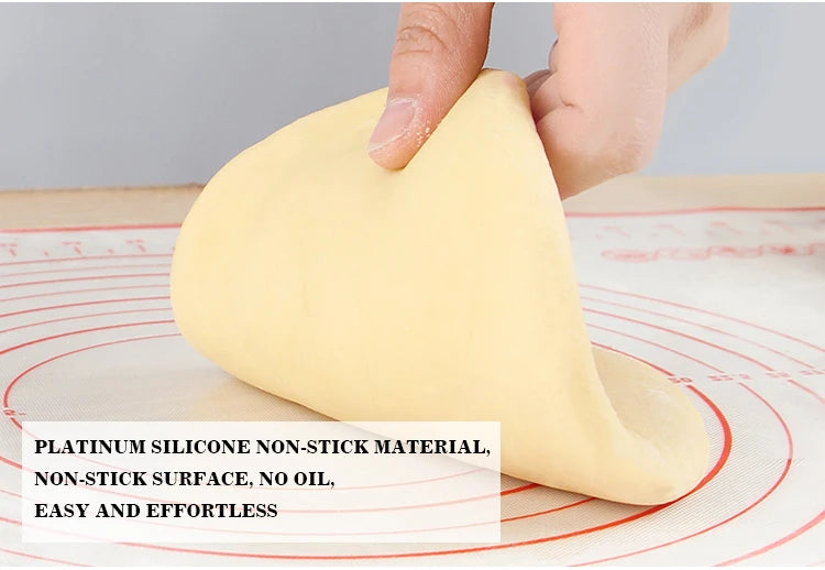 UNTIOR Silicone Baking Mat Non-Stick Dough Kneading & Pizza Rolling Pad