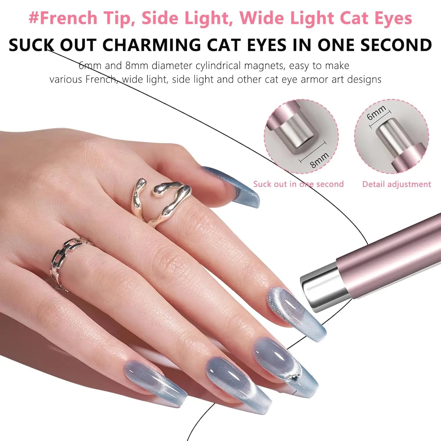 Nail Cat Eye Magnet Tool Set 3D Gel Nail Magnetic Stick Pen