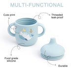 Cartoon Silicone Baby Feeding Cup Leakproof Training Cup