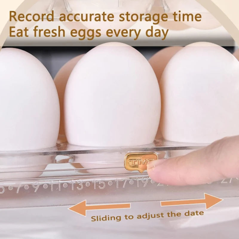 3 Layer Egg Holder Fridge Side Door Organizer