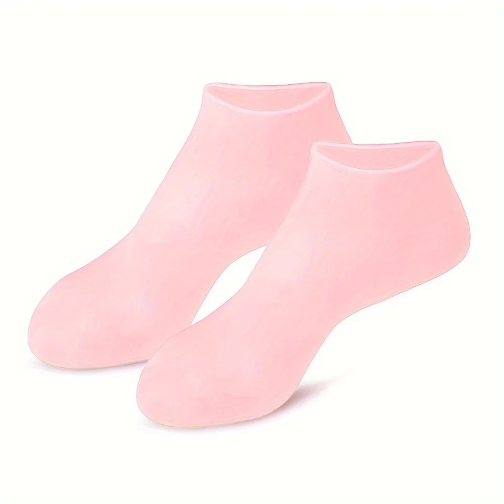 Silicone Moisturizing Foot Socks 2 Pack Dry Feet Care UK