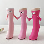 Magnetic Holding Hands Socks Funny Couple Gift Men Women Socks