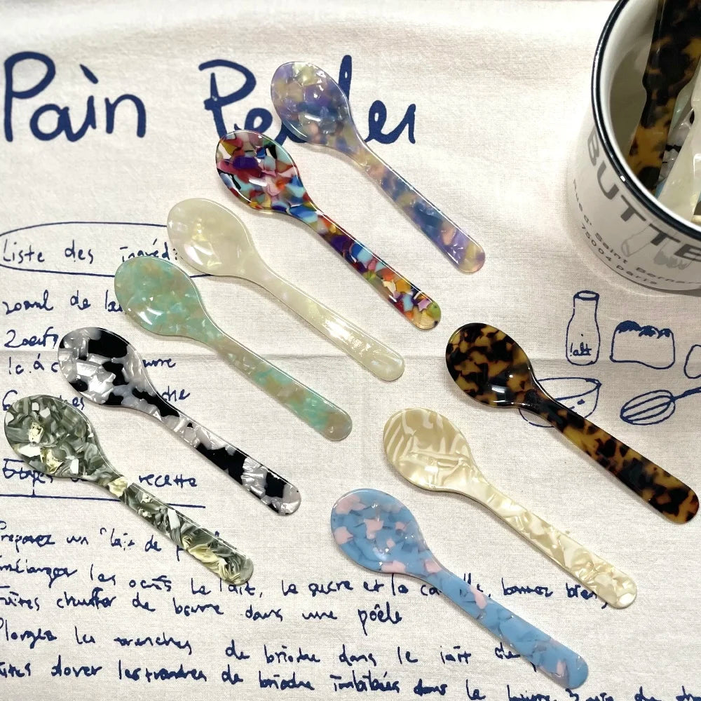 11CM Acrylic Ice Spoon – Colorful Coffee, Caviar & Dessert Stir Spoon Secondary image