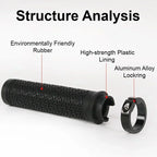 MTB Handlebar Grips Lock-On Anti-Slip Rubber Bike BMX Soft Grip
