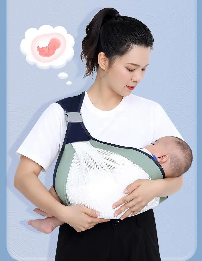 Ergonomic Baby Carrier with Hip Seat Front Carry Infant Sling 0-24M