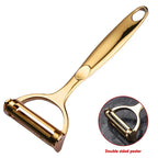 Golden Vegetable Peeler – Stainless Steel Potato & Carrot Peeler Tool