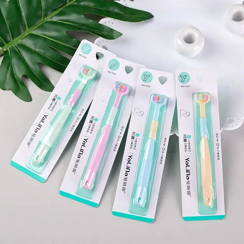 Kids 360° Clean Toothbrush Soft Three Side Baby Tooth Brush