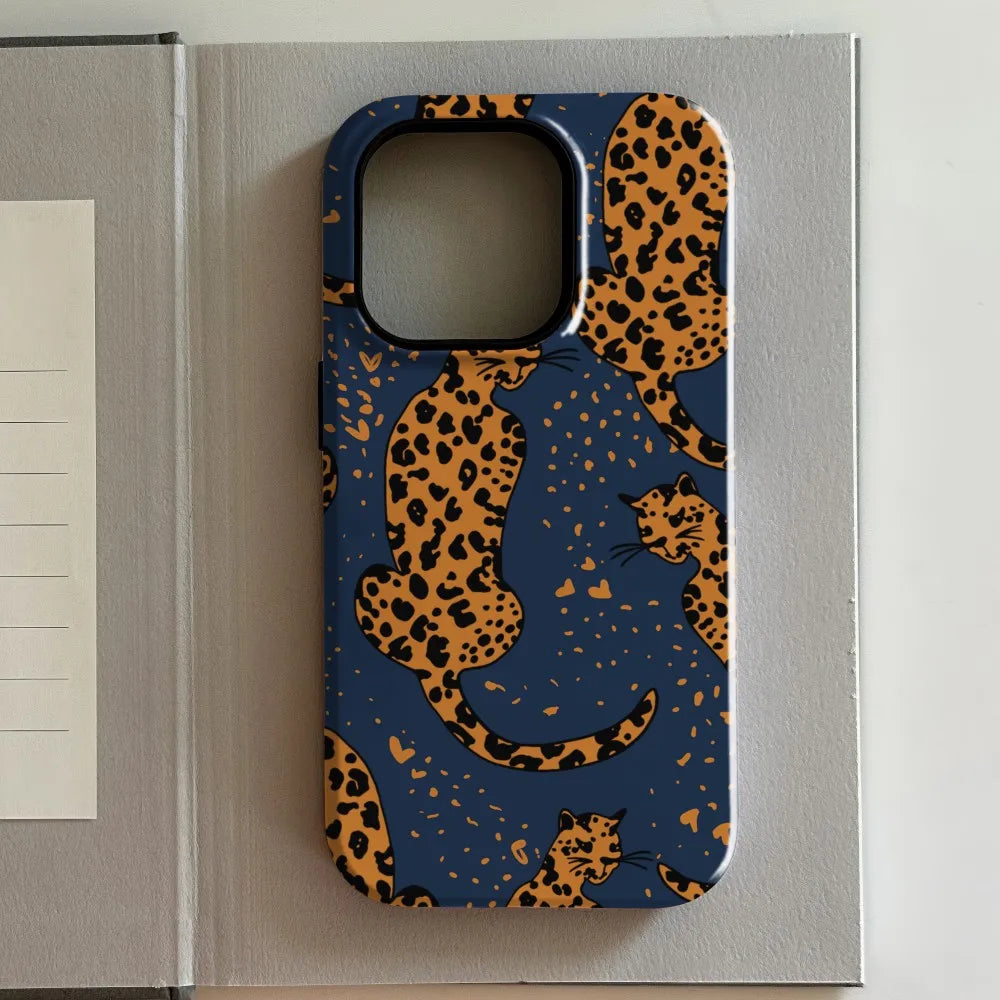 Luxury Cute Animal Double-Layer Case for iPhone 17 16 15 14 13 Pro Max
