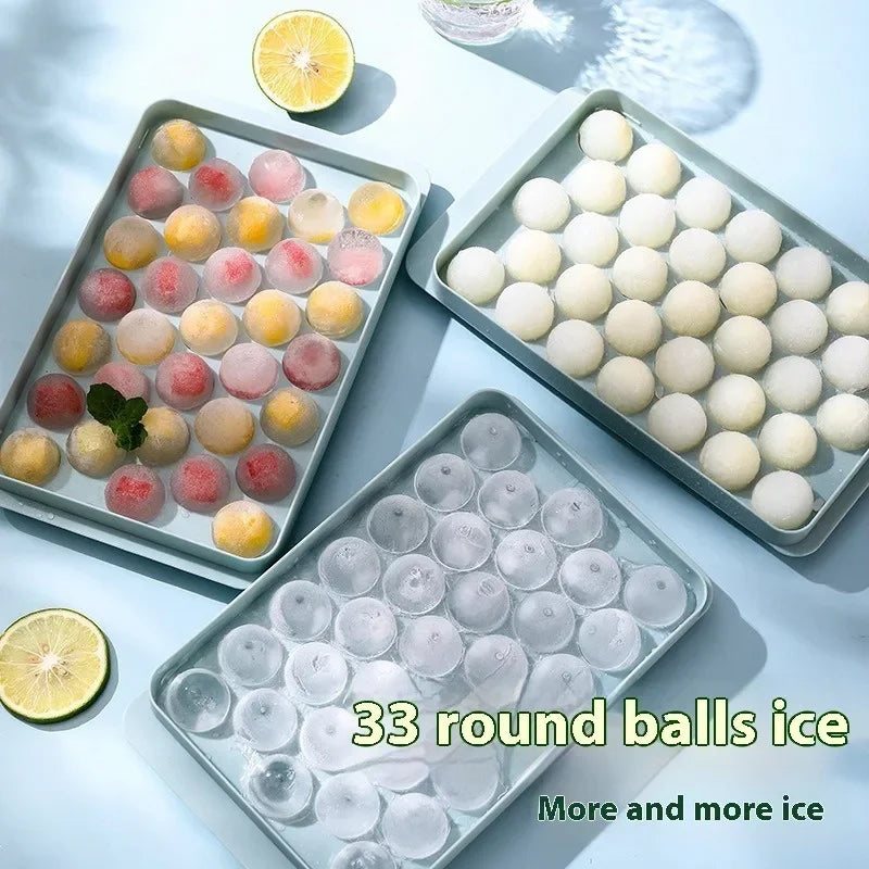 Round Ice Cube Mold UK Spherical Whiskey Ice Maker & Freezer Tray