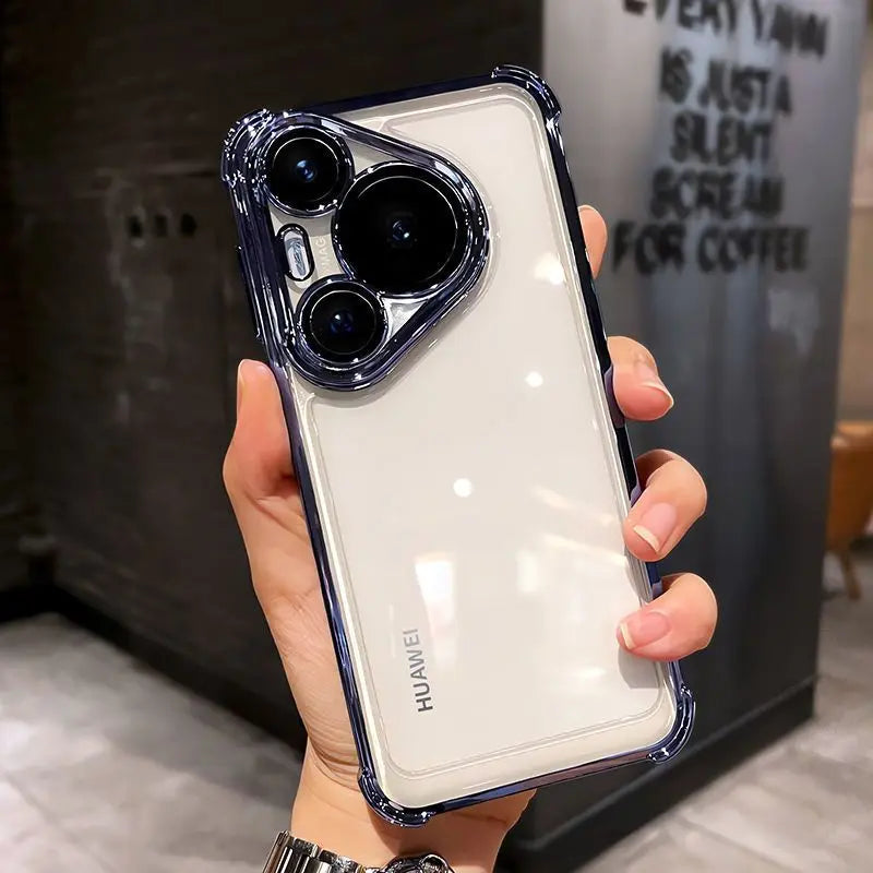 Luxury Clear Electroplated Case for Huawei Pura 80 Pro Plus & 80 Ultra