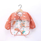 Baby Waterproof Long Sleeve Bib Smock Apron for Toddlers