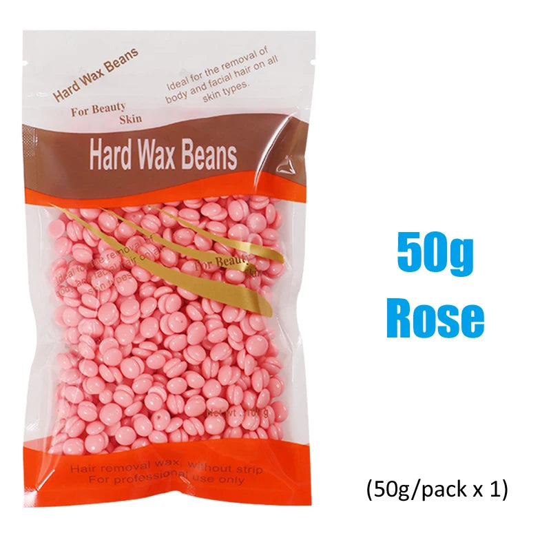 Brazilian Hard Wax Beans 50g Painless Body Hair Removal Wax