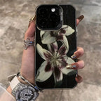 Lily Flower Painting Case for iPhone 11 12 13 14 15 16 17 Pro Max