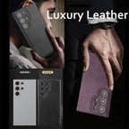 Luxury Vintage PU Leather Case for Samsung Galaxy S22 S23 S24 S25 S26