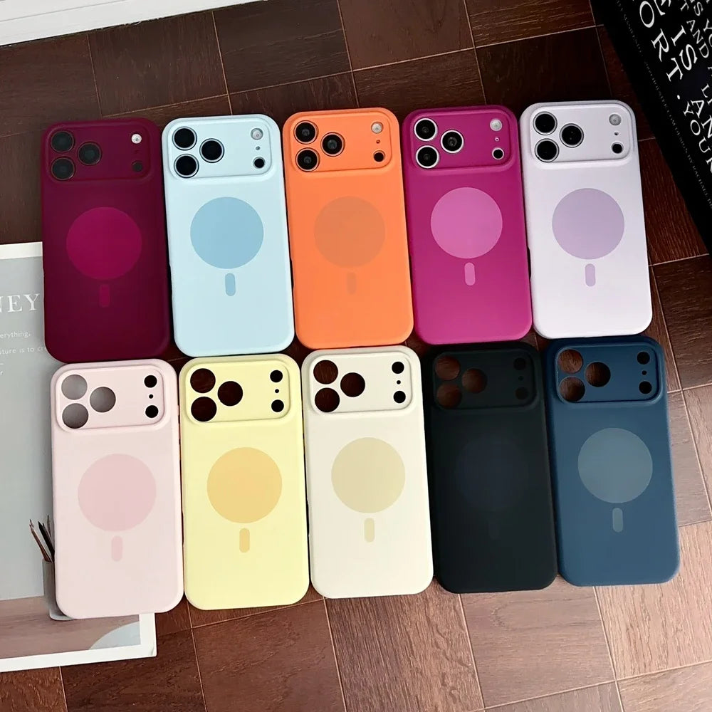 Liquid Silicone iPhone Case - Soft Colour Shockproof Cover