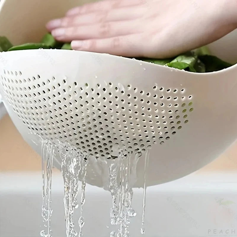 Rice Drain Basket Fruit & Vegetable Strainer Secondary image