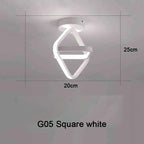 Modern 2 Rings LED Ceiling Light Creative Ceiling Lamp