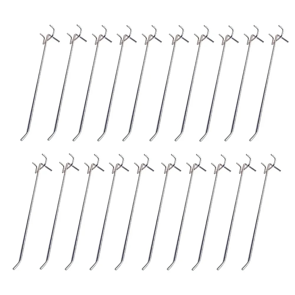 Pegboard Hooks Pack of 10 Heavy Duty Wall Organizer Hanging Hooks