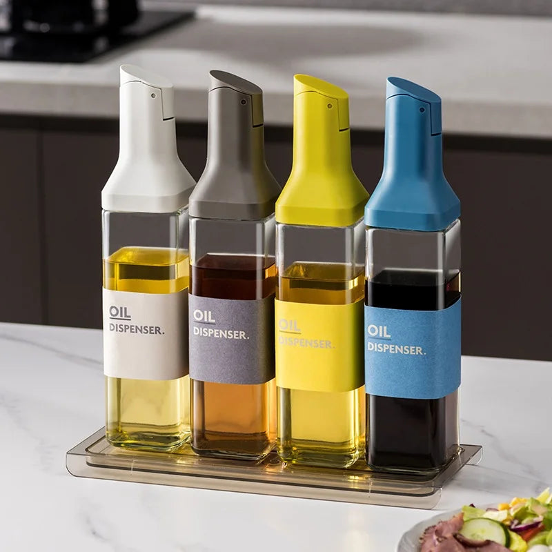 500ML Glass Oil Bottle Leakproof Olive Oil & Condiment Dispenser Container Main image