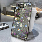 Flower Phone Case For iPhone 16 13 15 11 12 14 17 Pro Max Air 16E XS XR 7 8 SE Shockproof
