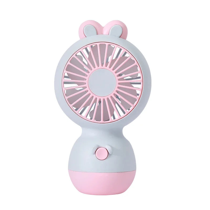 Cute Rabbit Ear Mini Fan UK USB Rechargeable Kids Desk Fan