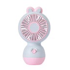 Cute Rabbit Ear Mini Fan UK USB Rechargeable Kids Desk Fan