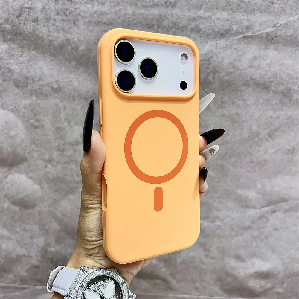 Premium Silicone MagSafe Case for iPhone 11 12 13 14 15 16 17 Pro Max
