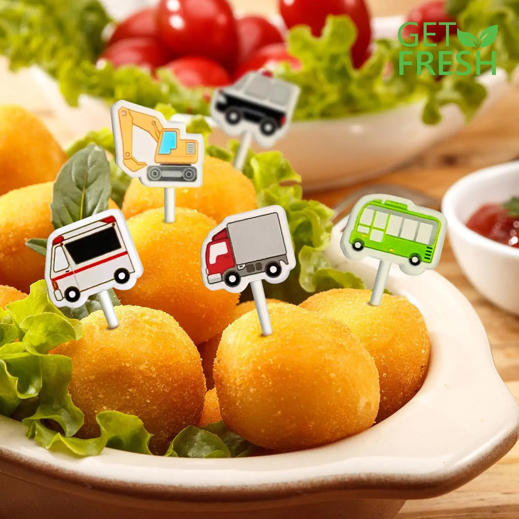 Mini Animal Fruit Fork Picks for Kids Bento Lunch Box Decoration Set