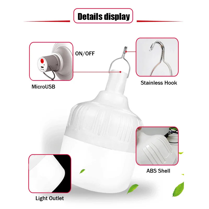High Power LED Emergency Camping Lantern Portable Light