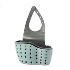 Adjustable Kitchen Sink Holder Faucet Hanging Soap & Sponge Organizer