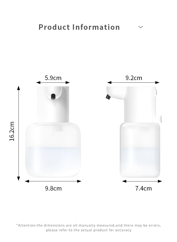 Wall Mounted Automatic Soap Dispenser 500ML Rechargeable Sensor Foam Dispenser