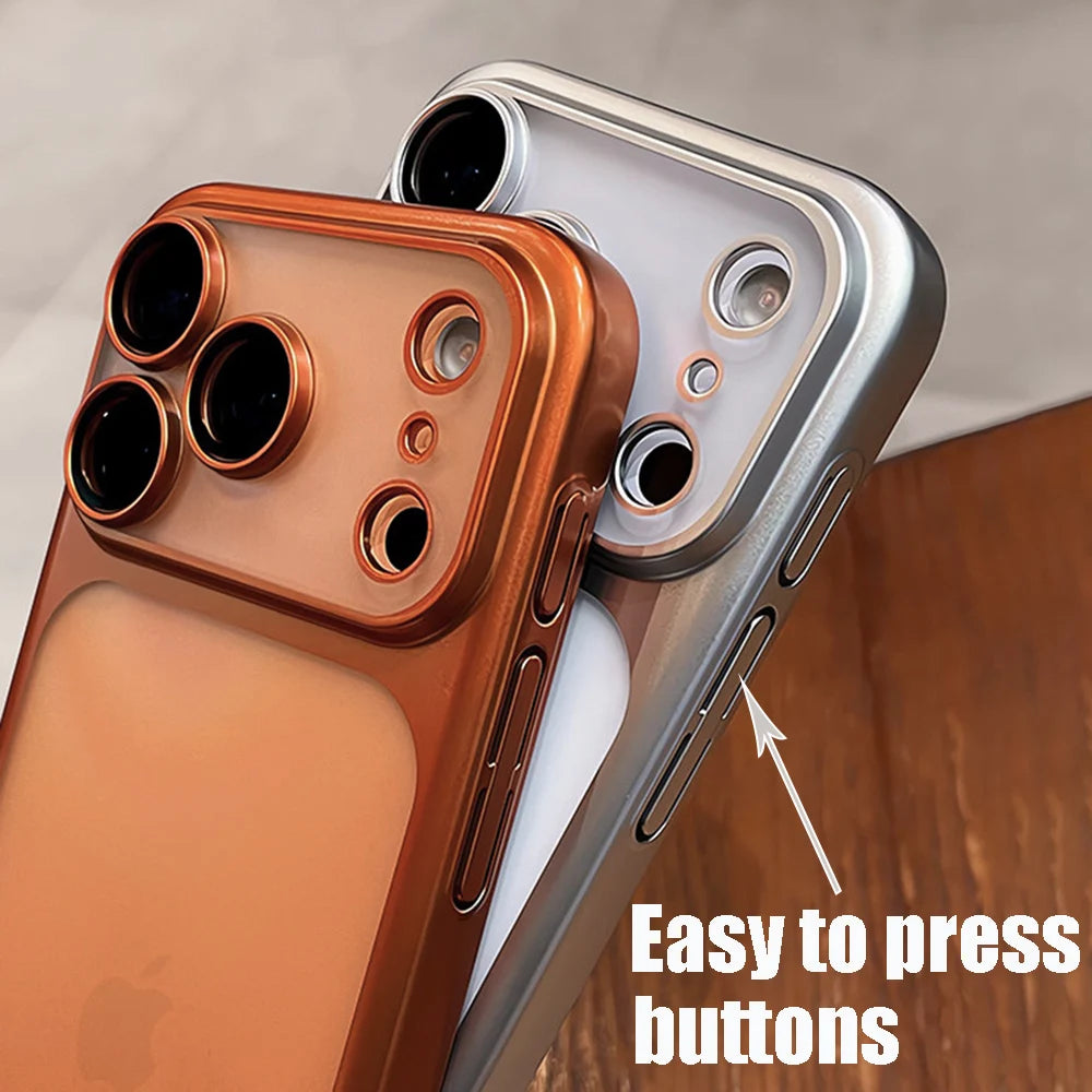 Luxury Soft Matte Case for iPhone 17, 16, 15, 14, 13 Pro Max
