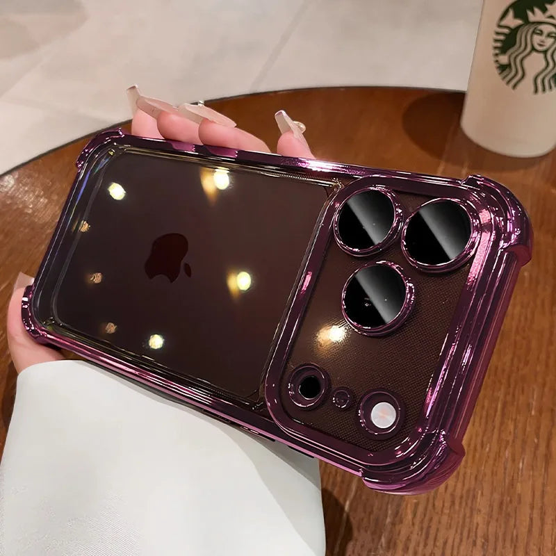Shockproof iPhone Case | Electroplated Cover with Camera Protection
