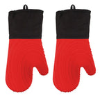 Silicone Oven Mitt Set – Waterproof Heat-Resistant Kitchen Gloves