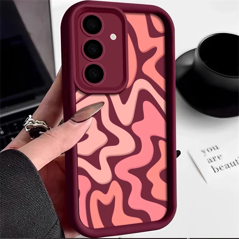 Striped Pattern Case for Samsung Galaxy S22 S23 S24 S25 S26 & A Series