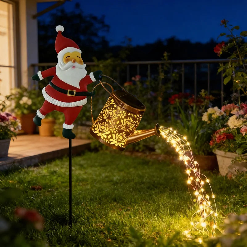 Solar Fairy Watering Can Garden Light Waterproof Outdoor Projection Lamp