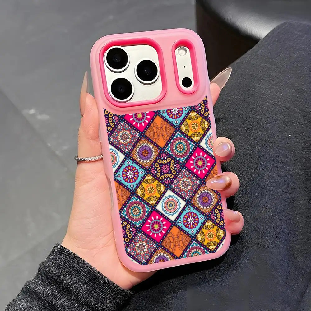 Colorful pattern Mandala Case for iPhone 17 16 15 14 13 12 Pro Max