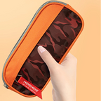 Camouflage Pencil Case Double Zipper Canvas Pen Bag for Students