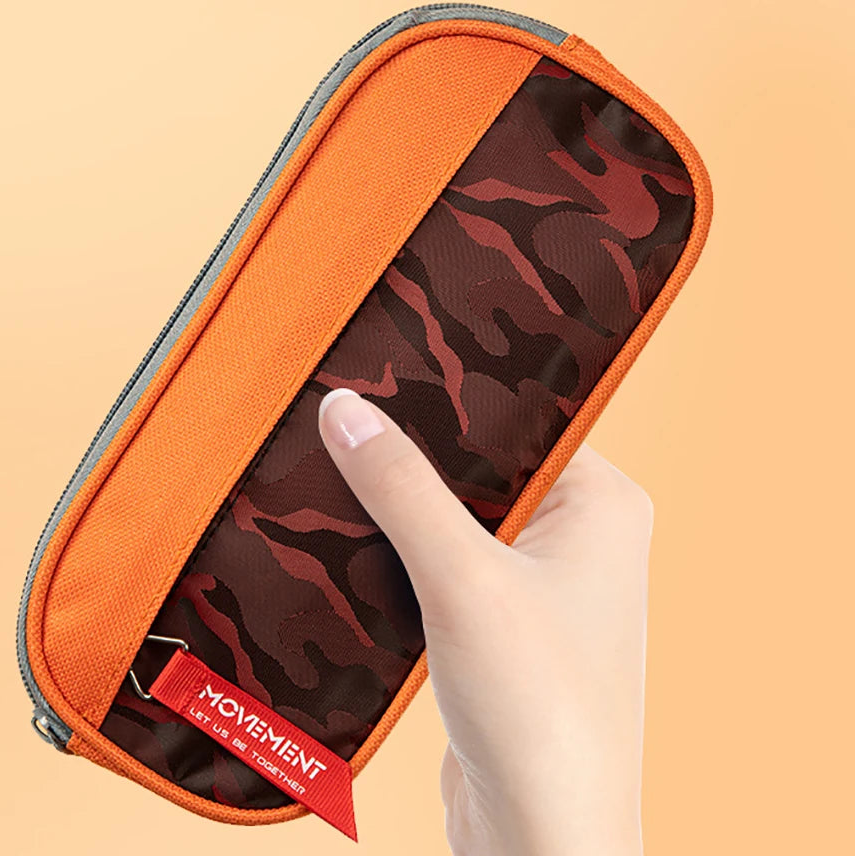 Camouflage Pencil Case Double Zipper Canvas Pen Bag for Students Main image