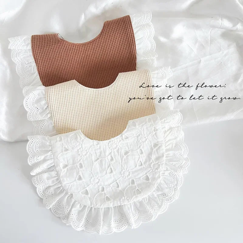 INS Style Baby Cotton Bibs Waterproof Drool Scarf Feeding Bib